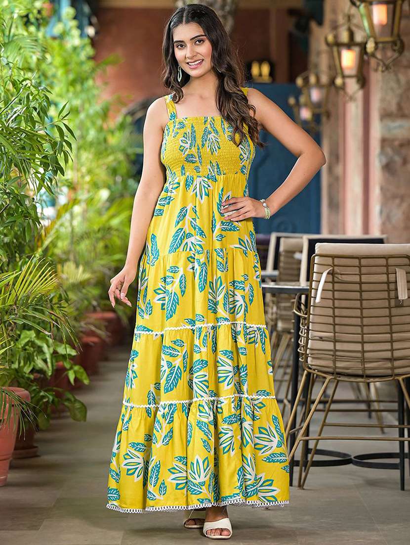 Women Printed Sleeveless Tiered Dress - 22579096 -  Standard Image - 3