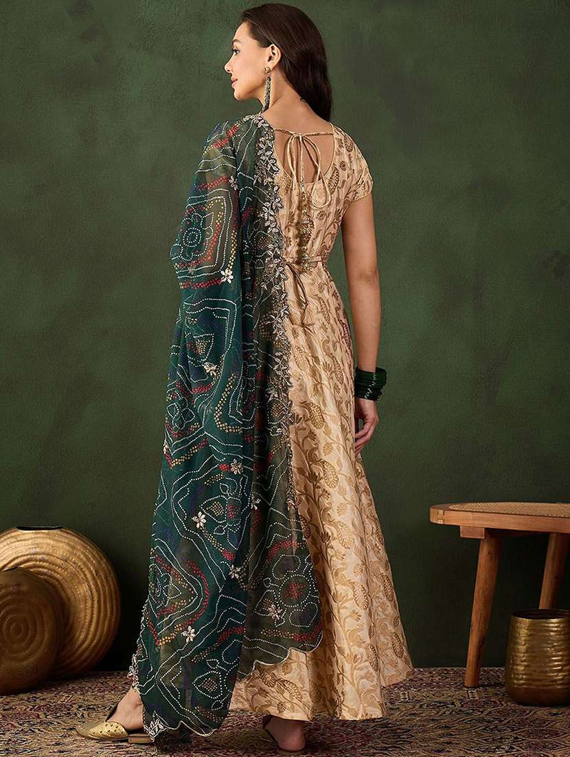 women self design short sleeves kurta dupatta set - 22579175 -  Standard Image - 3