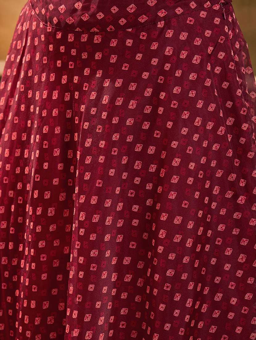 Women Printed Sleeveless Lehenga Choli Set - 22579451 -  Standard Image - 5