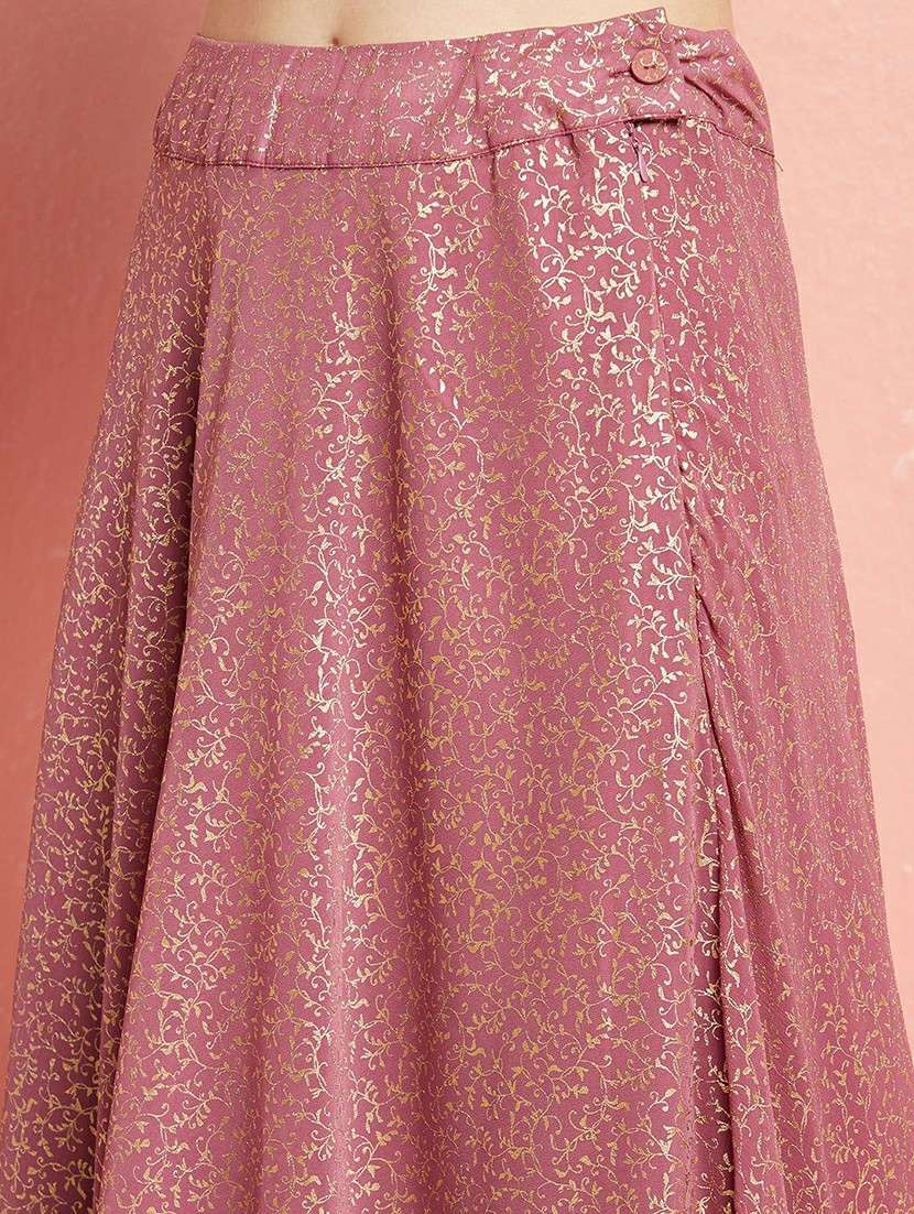 women printed three quarter sleeves lehenga choli set - 22579474 -  Standard Image - 5