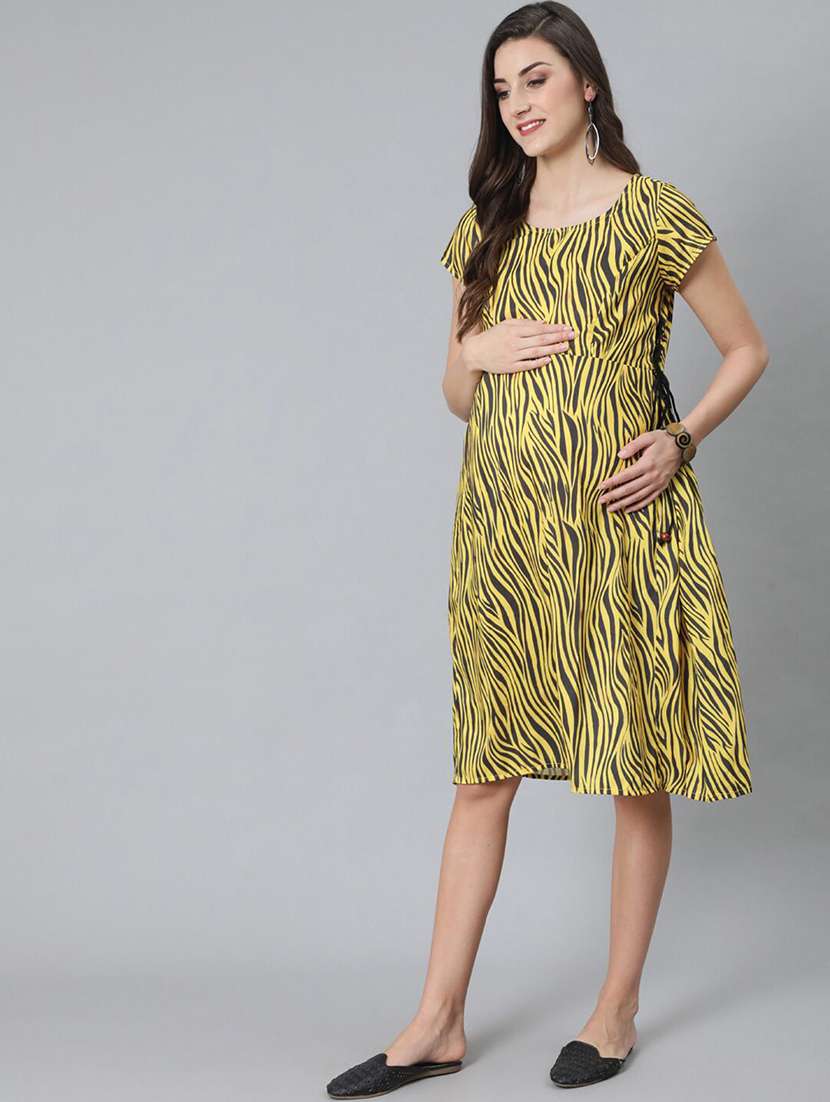 women printed short sleeves maternity dress - 22579516 -  Standard Image - 3