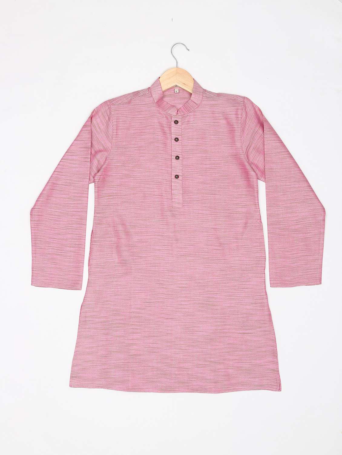 boys self design long sleeves kurta