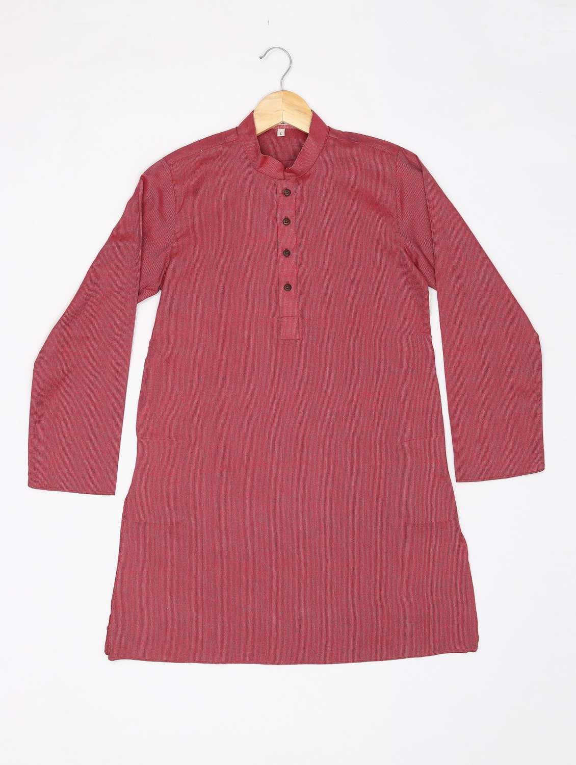 boys self design long sleeves kurta