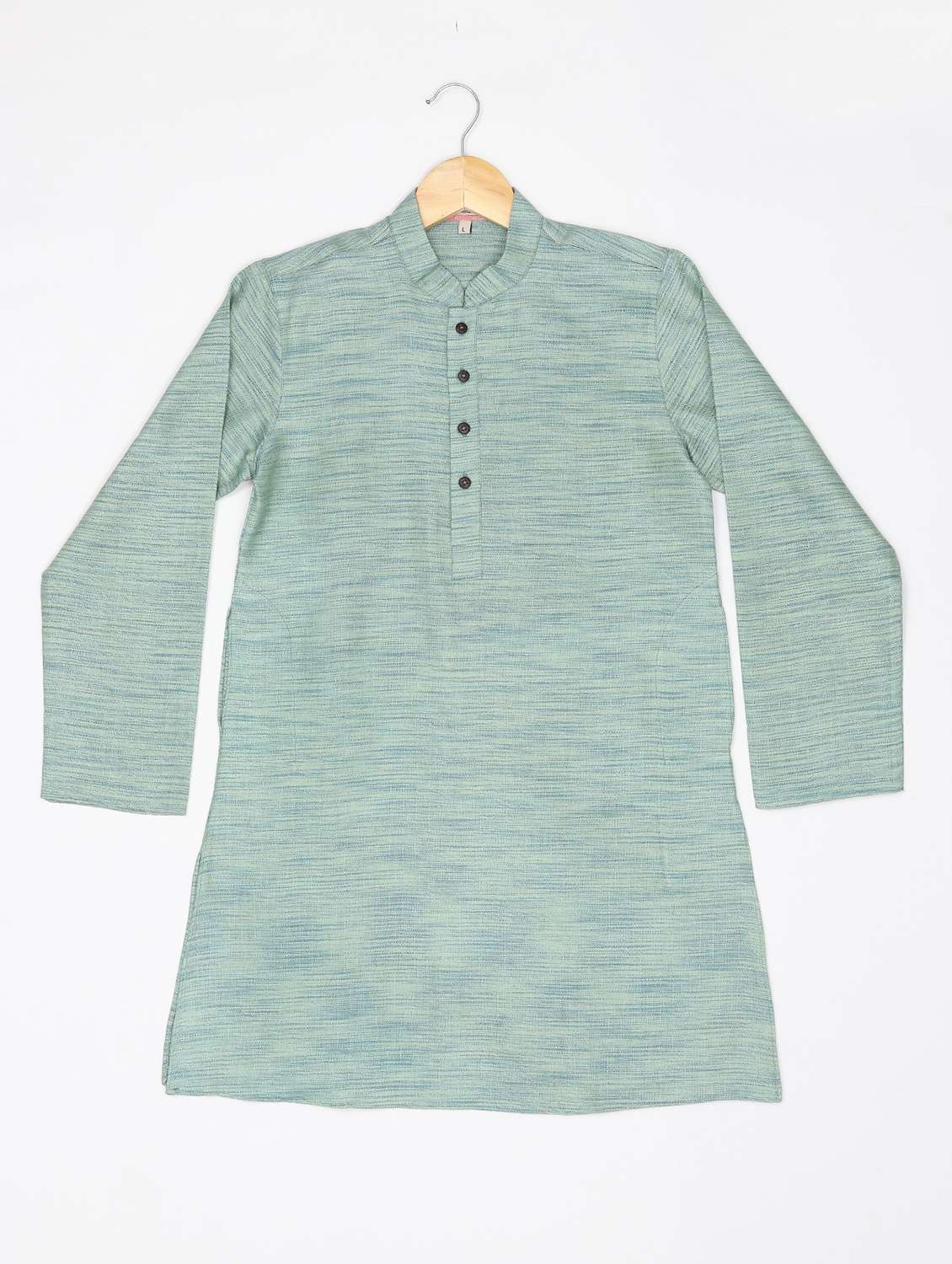 boys self design long sleeves kurta