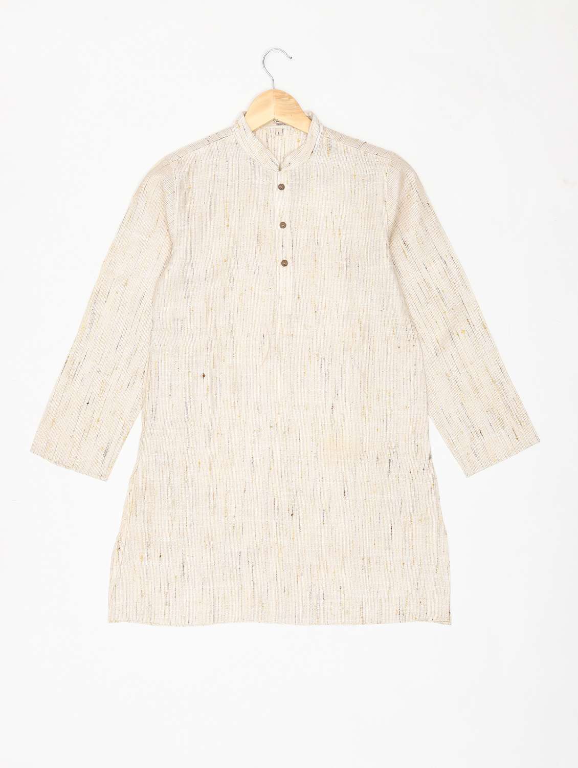boys self design long sleeves kurta