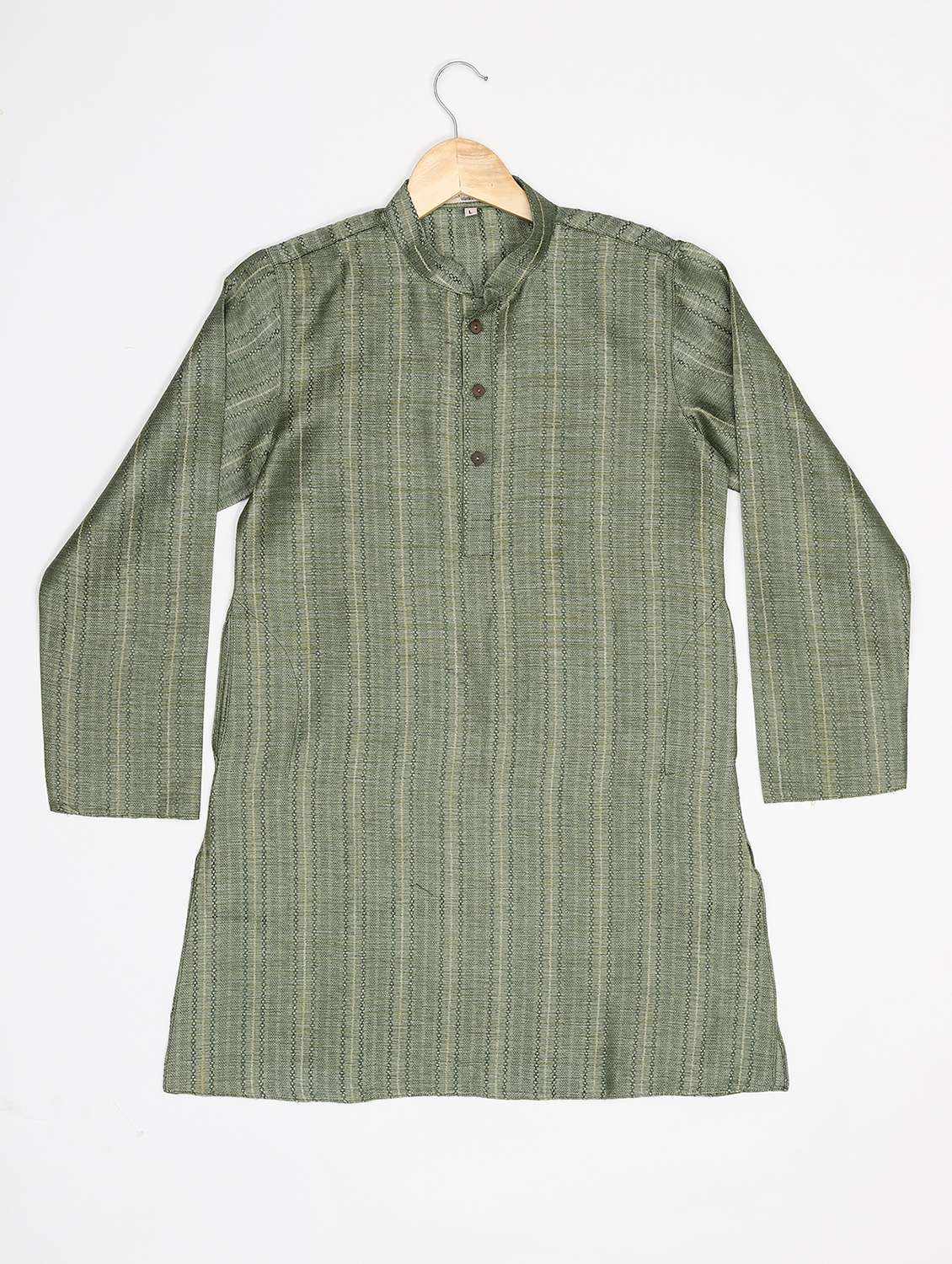boys self design long sleeves kurta