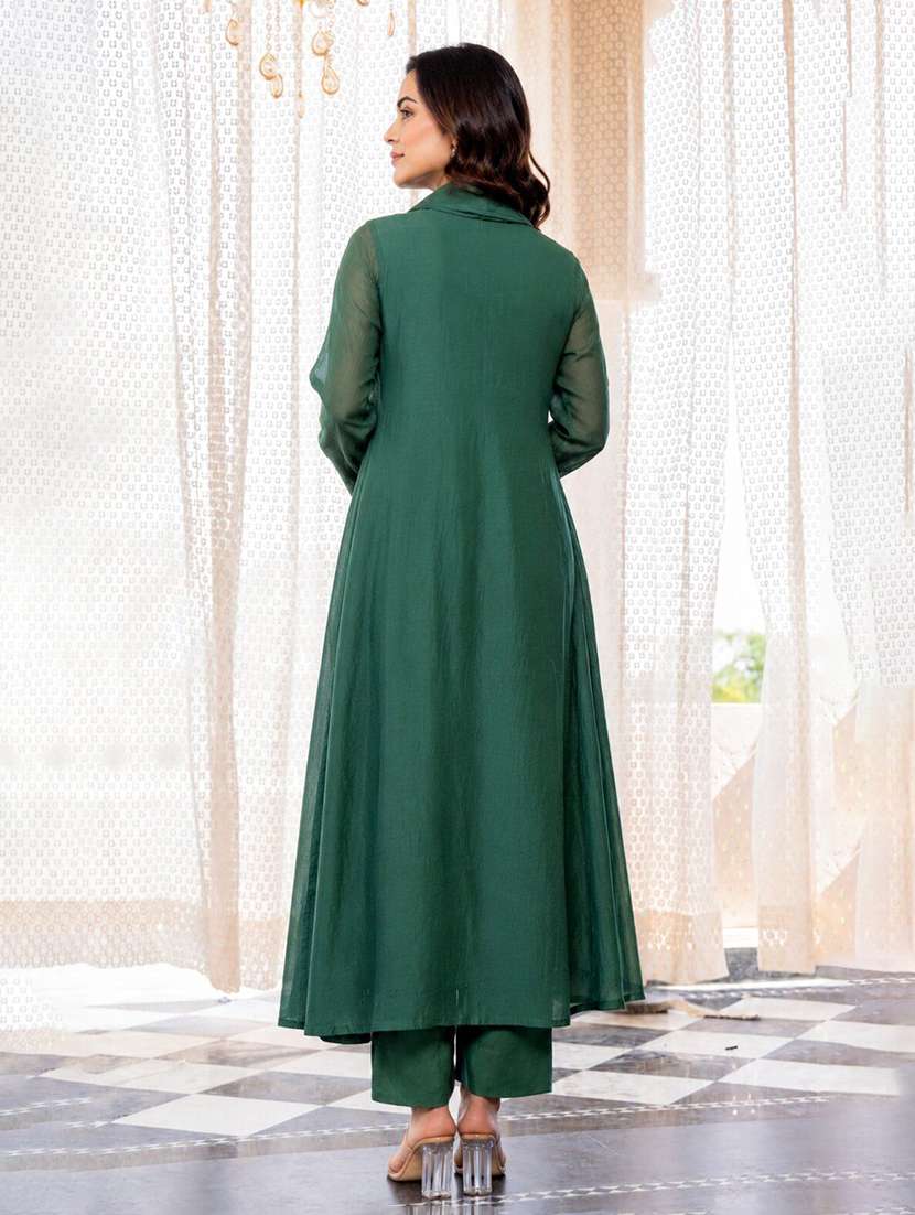 women embroidered long sleeves kurta and pant set with dupatta - 22579675 -  Standard Image - 5