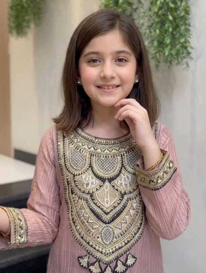 girls embroidered long sleeves kurta pant set with dupatta - 22580158 -  Standard Image - 3