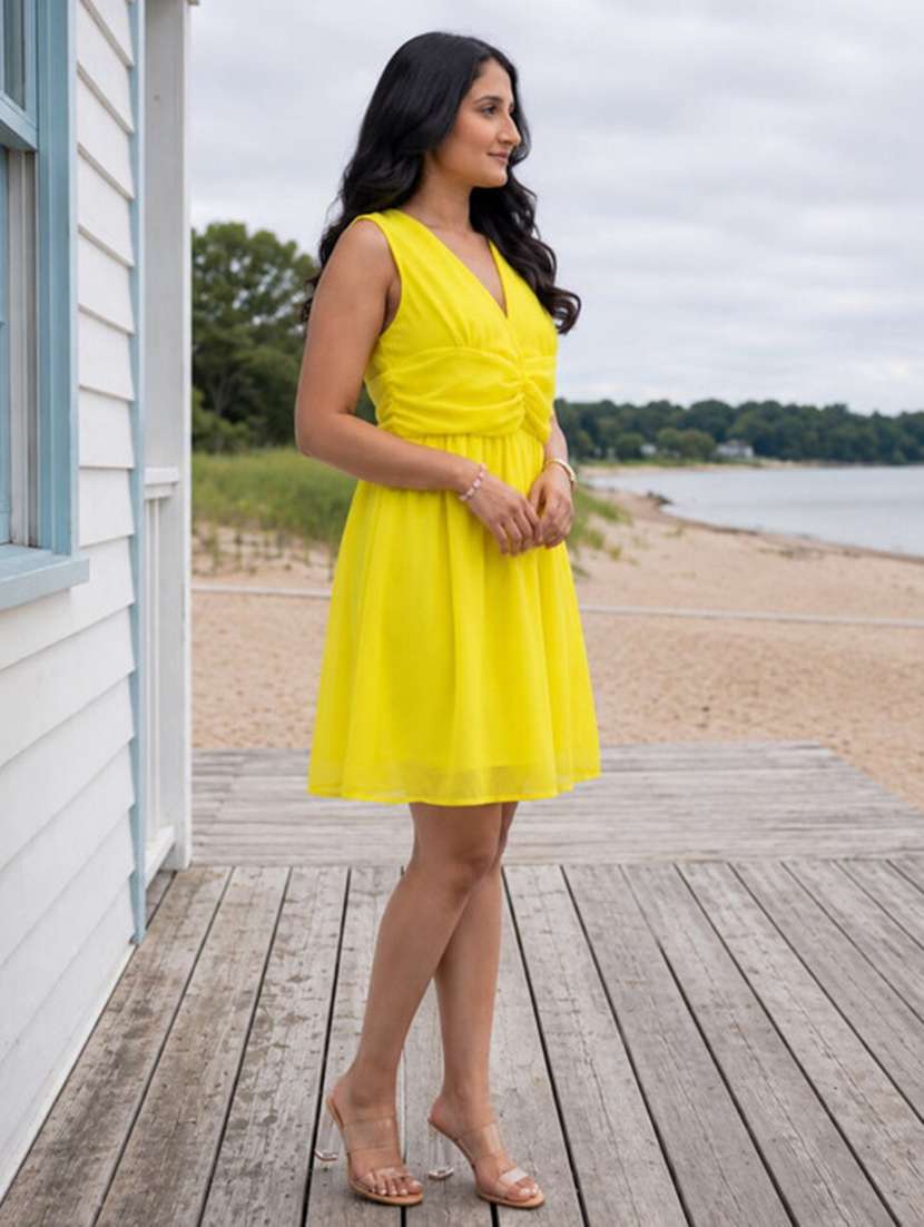 Women Printed Collared Sheath Dress - 22580388 -  Standard Image - 3