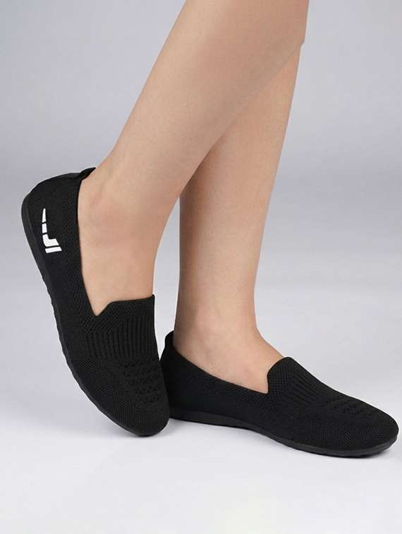 black synthetic ballerina