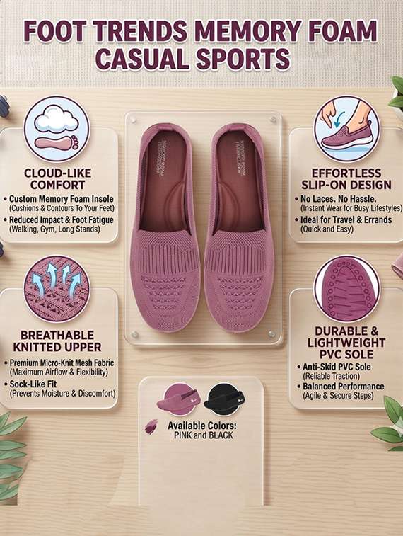 Pink Synthetic Ballerina - 22580453 -  Standard Image - 5