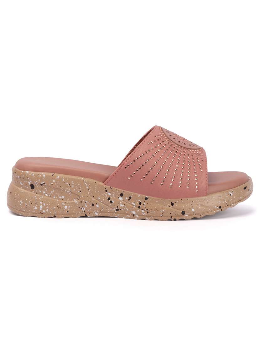 women embellished slip on wedges - 22580577 -  Standard Image - 3