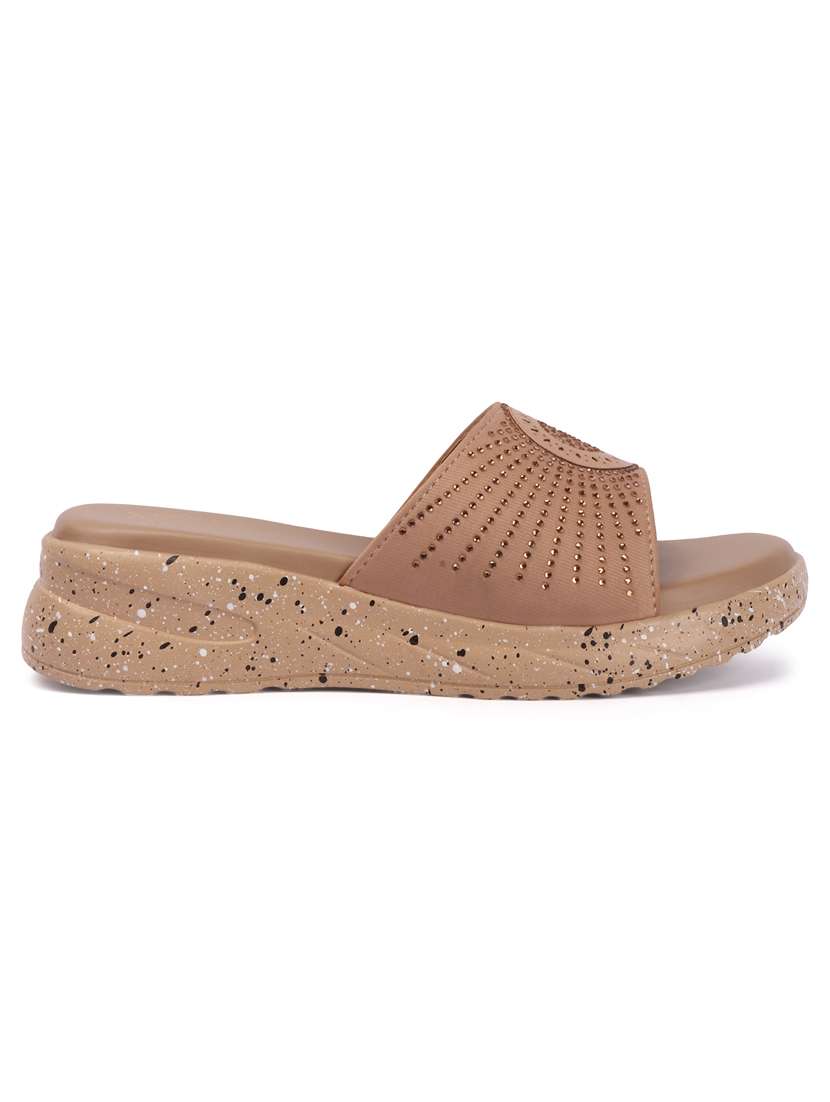 women embellished slip on wedges - 22580583 -  Standard Image - 3