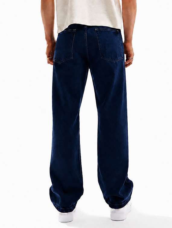 men slash knee mid rise full length baggy jeans - 22580689 -  Standard Image - 3
