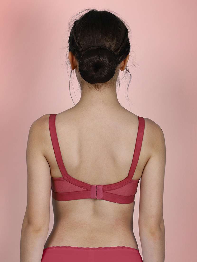 women pack of 3 solid full coverage bra - 22580727 -  Standard Image - 3