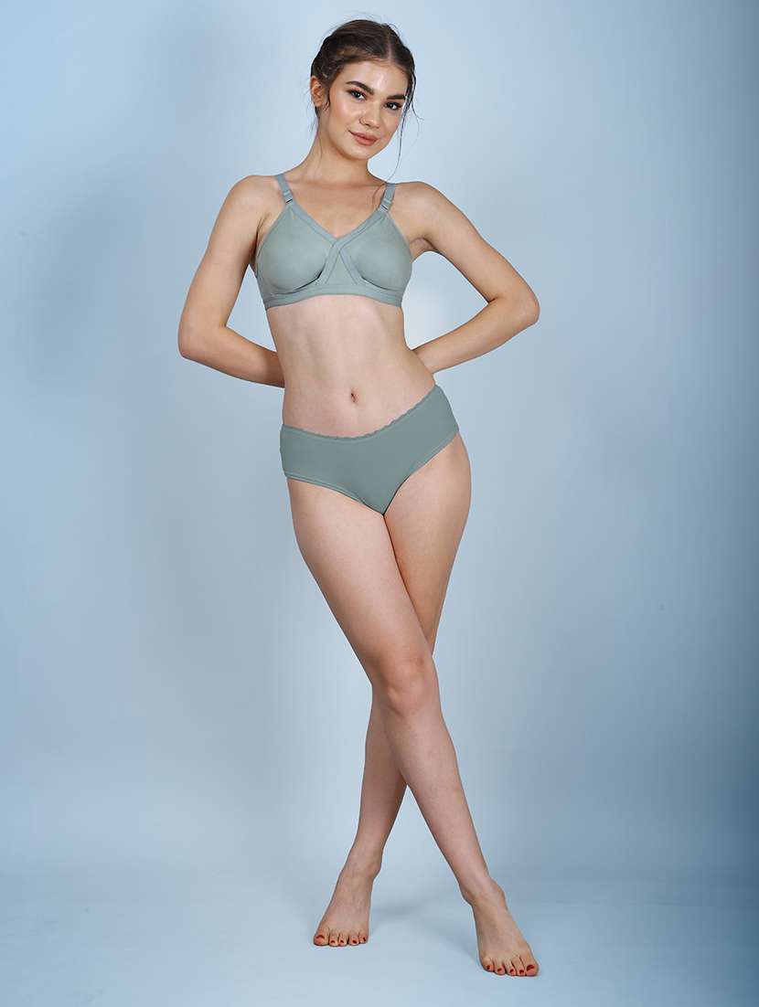 Women Pack Of 2 Solid Full Coverage Regular Bra - 22580799 -  Standard Image - 3