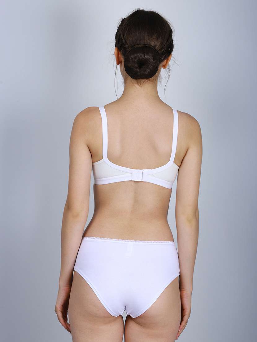 women pack of 3 solid full coverage regular bra - 22580826 -  Standard Image - 3