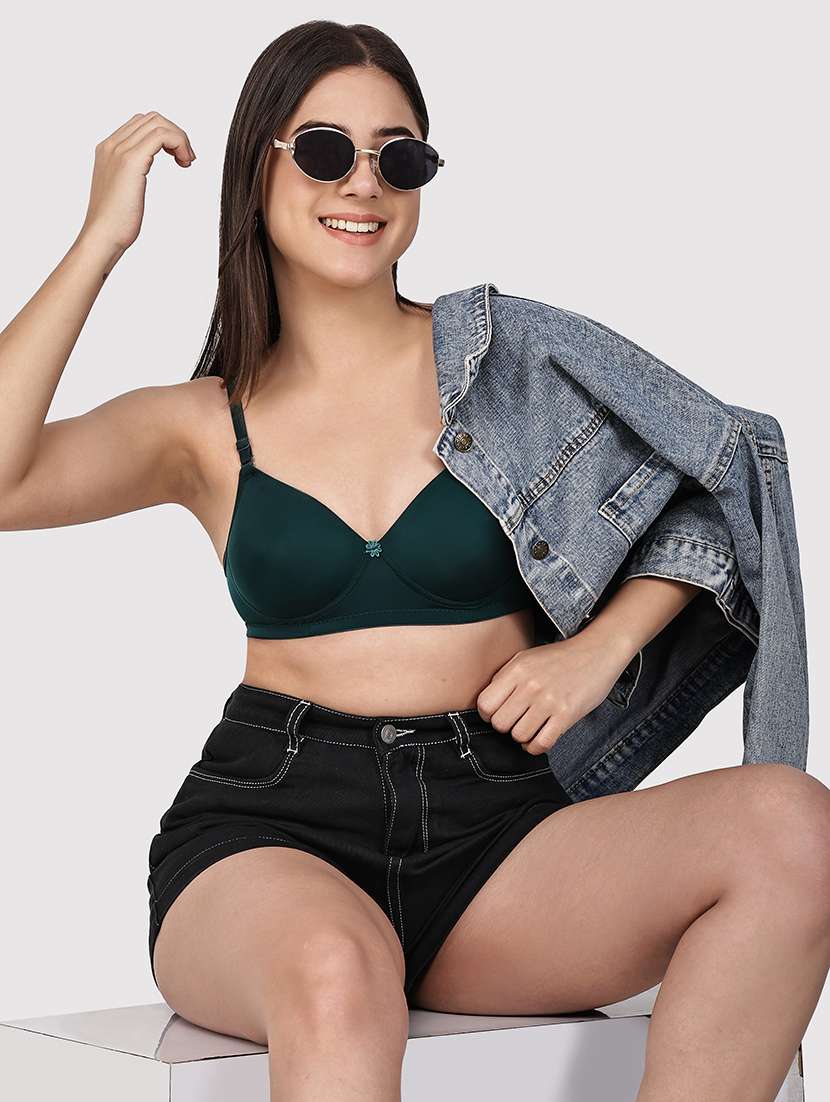 women pack of 2 solid full coverage bra - 22580846 -  Standard Image - 3