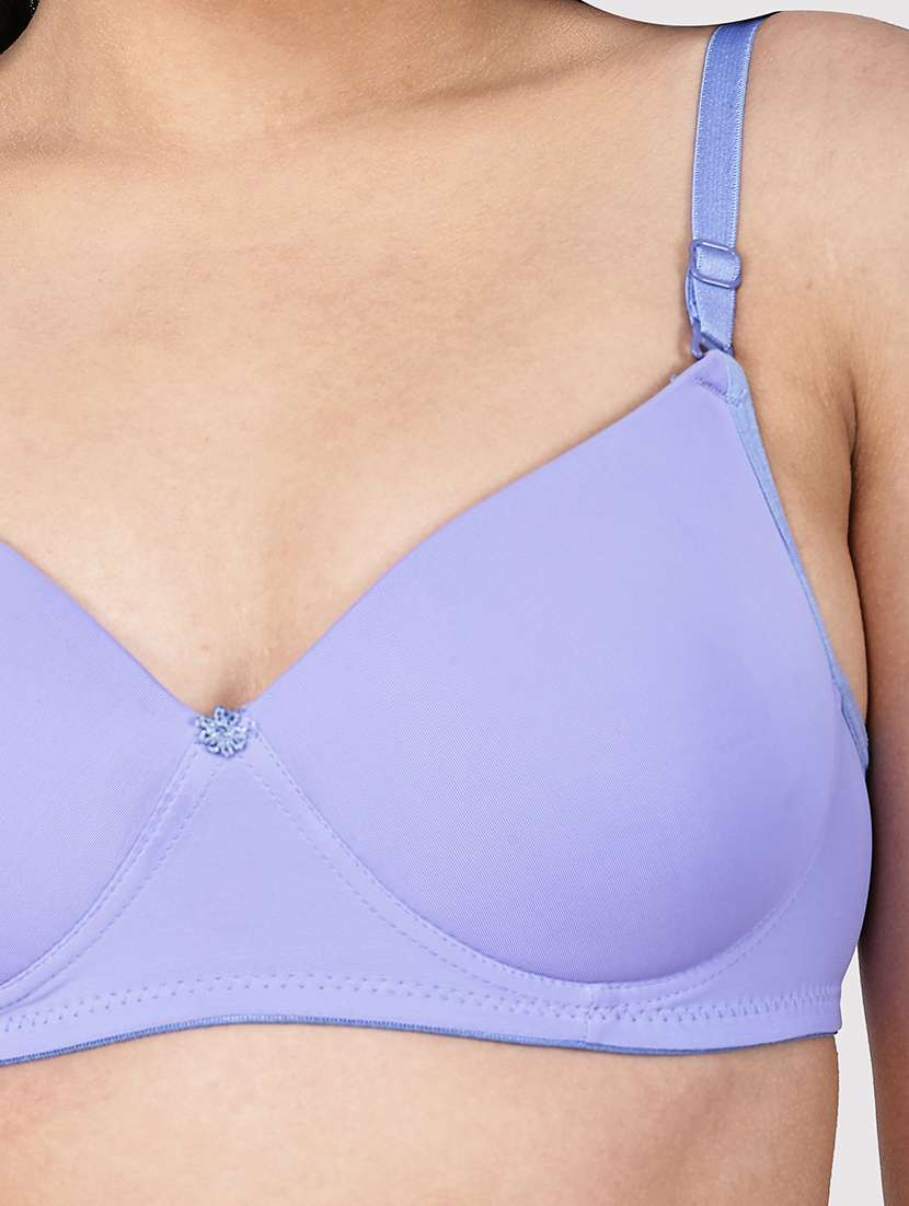 women pack of 3 solid three fourth coverage t-shirt bra - 22580901 -  Standard Image - 5