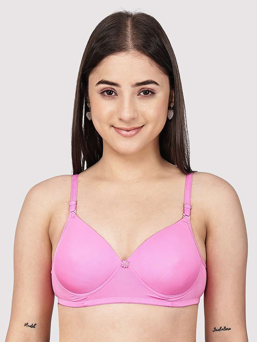 women pack of 3 solid three fourth coverage t-shirt bra - 22580938 -  Standard Image - 3
