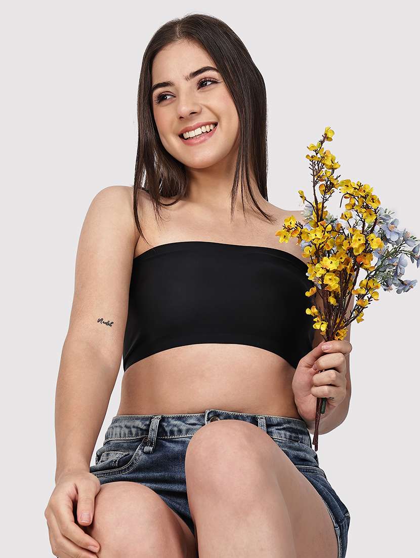 women solid full coverage tube bra - 22580945 -  Standard Image - 3