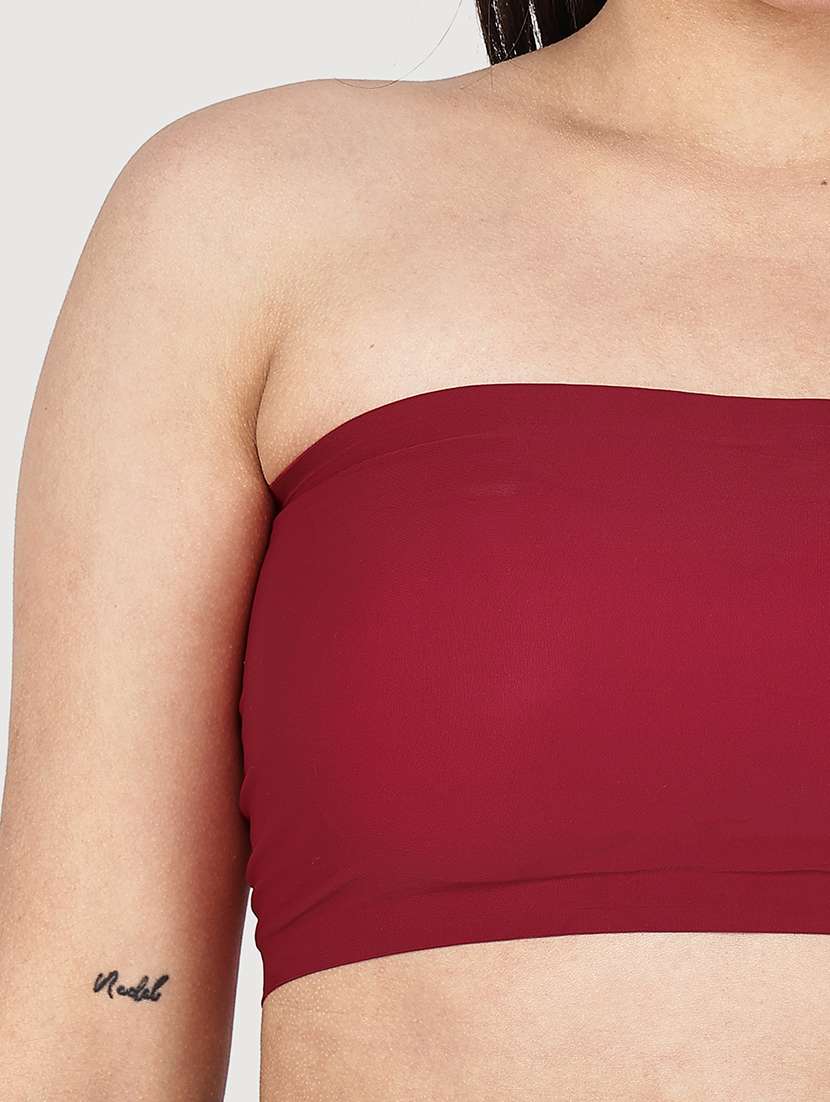women solid full coverage tube bra - 22580947 -  Standard Image - 3