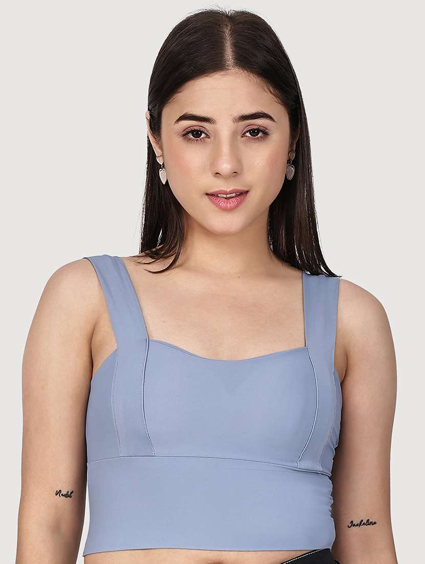 women solid full coverage bralette 