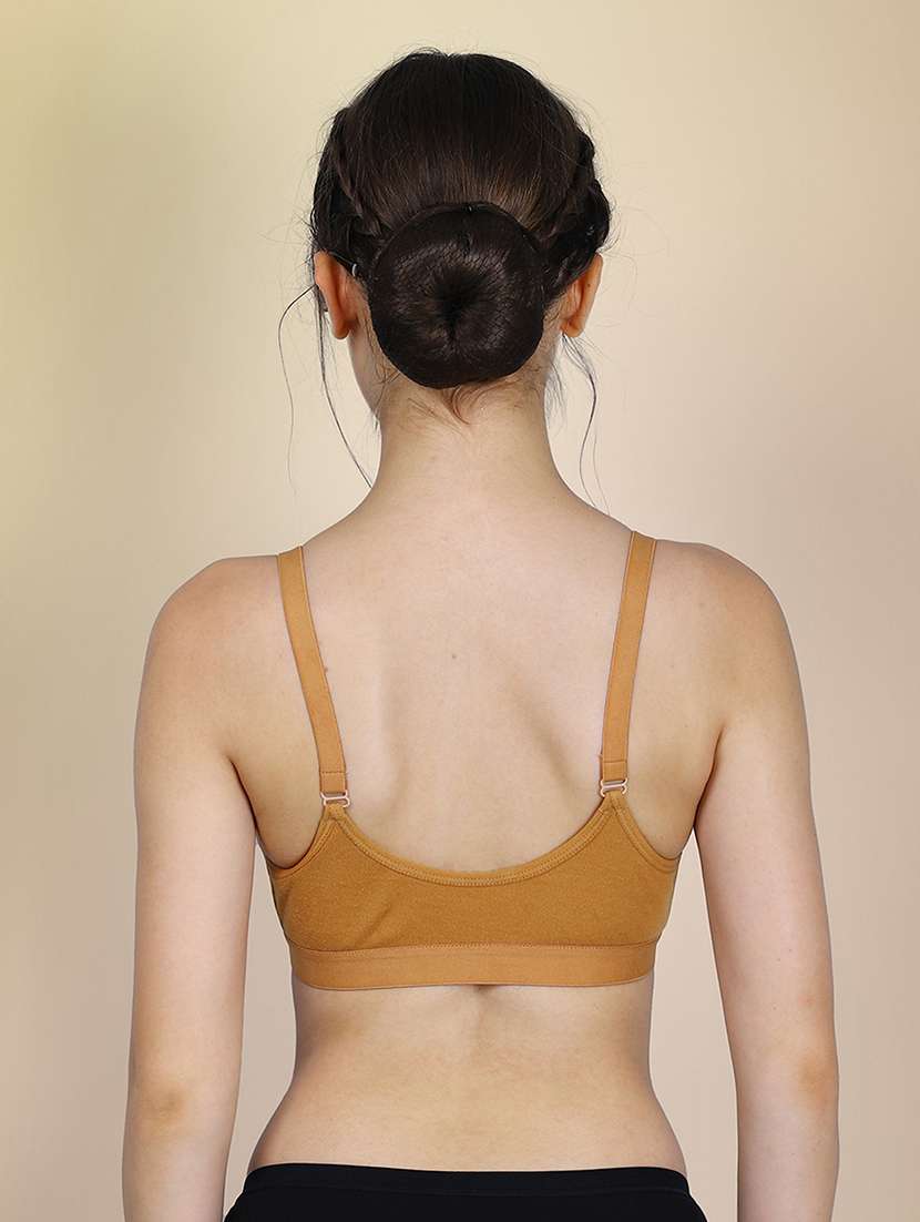 women solid full coverage front open bra - 22581054 -  Standard Image - 3