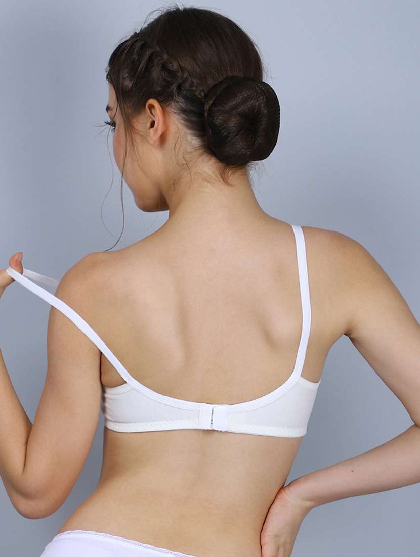 women pack of 3 solid full coverage bra - 22581128 -  Standard Image - 3