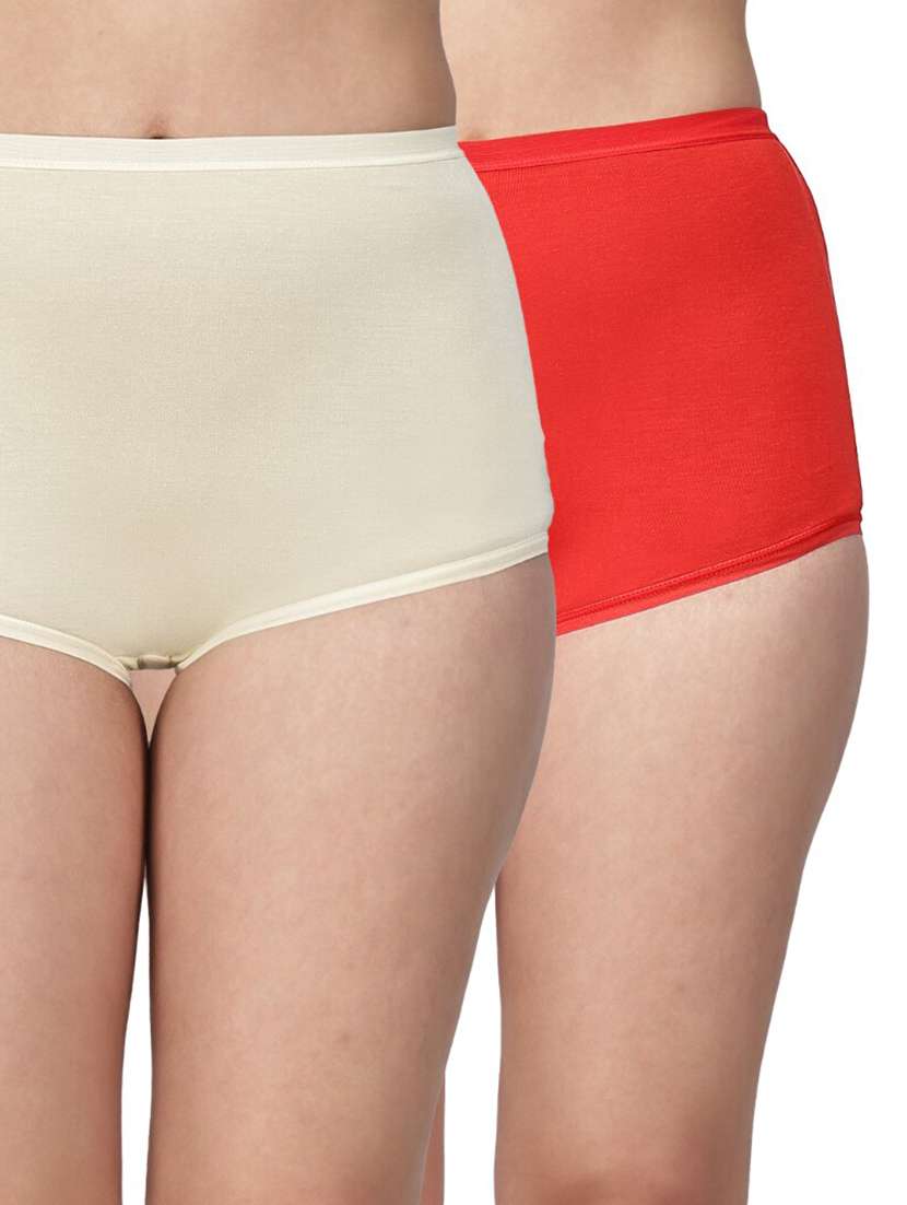 women pack of 2 solid mid rise boy shorts