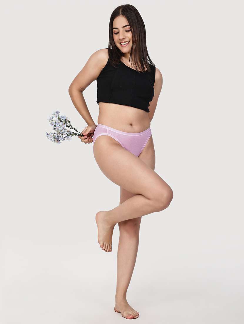 women pack of 2 solid mid rise regular panty - 22581247 -  Standard Image - 3