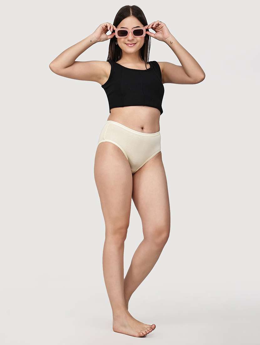 Women Pack Of 2 Solid Mid Rise Hipster Panty - 22581266 -  Standard Image - 3