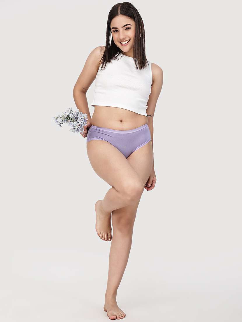 women pack of 2 solid mid rise hipster panty - 22581268 -  Standard Image - 3