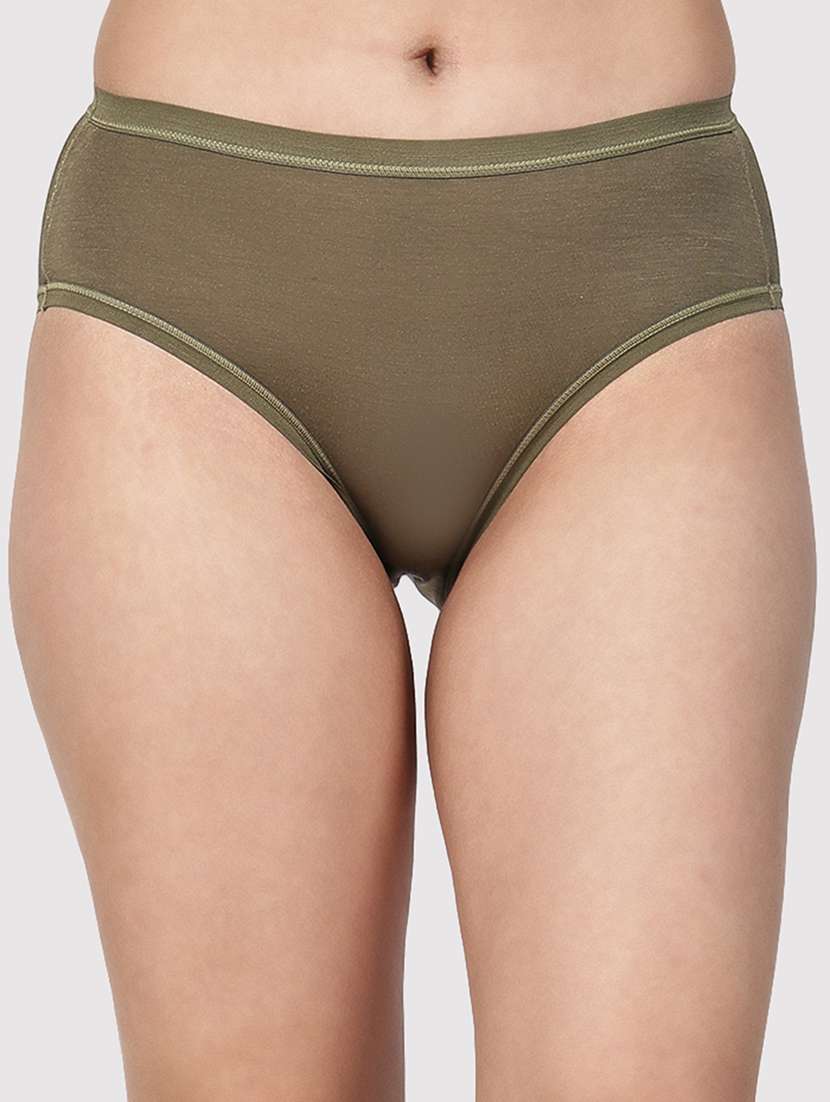 women solid mid rise hipster panty