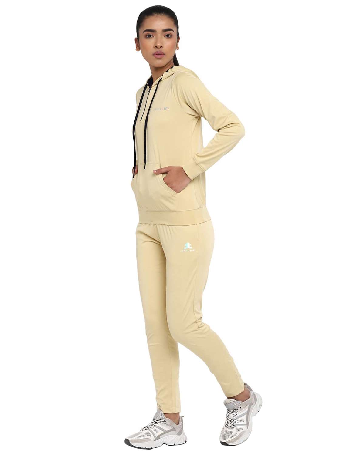 Women Solid Long Sleeves Active Wear Set - 22581368 -  Standard Image - 3