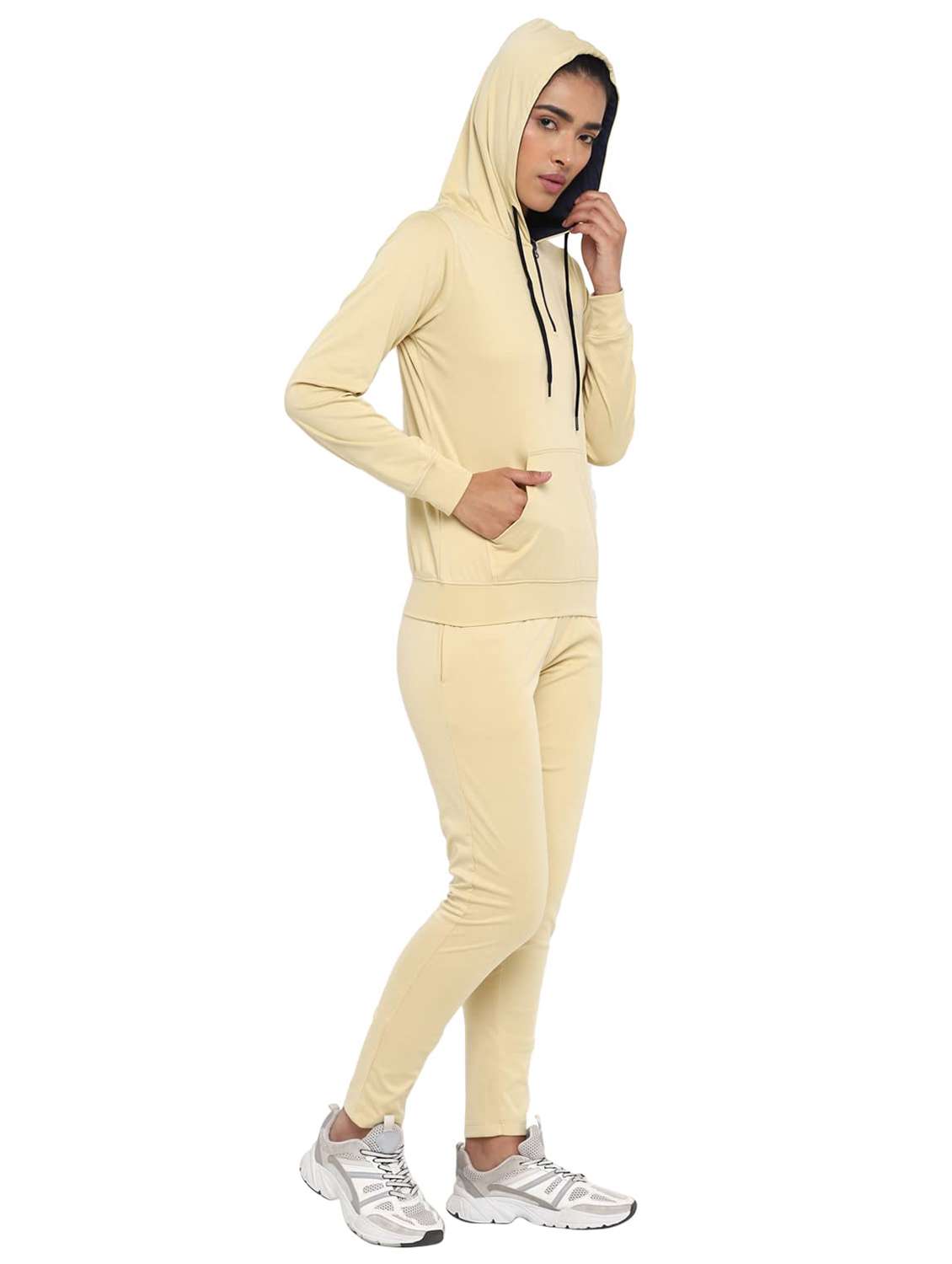 Women Solid Long Sleeves Active Wear Set - 22581368 -  Standard Image - 5