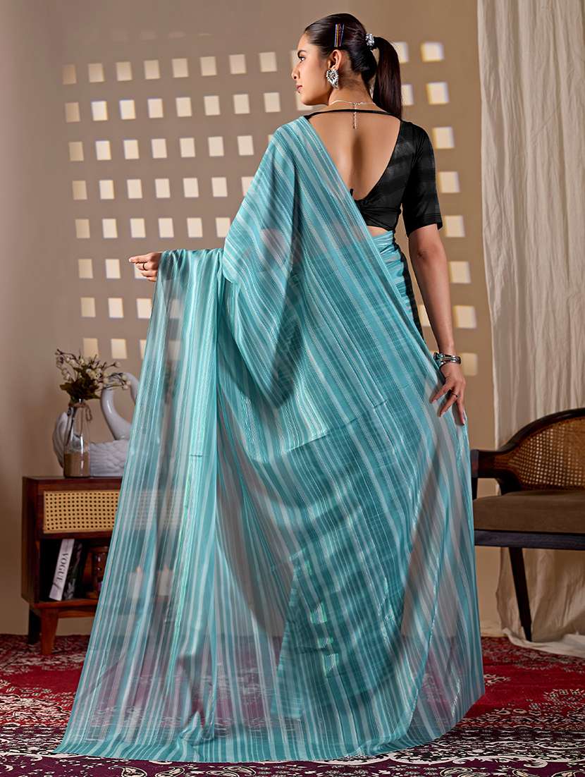 women printed casual wear saree with blouse - 22581437 -  Standard Image - 3
