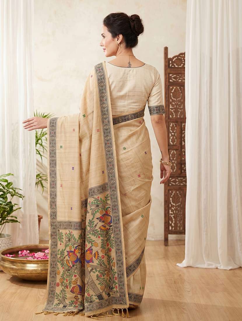 women printed casual wear saree with blouse - 22581498 -  Standard Image - 3