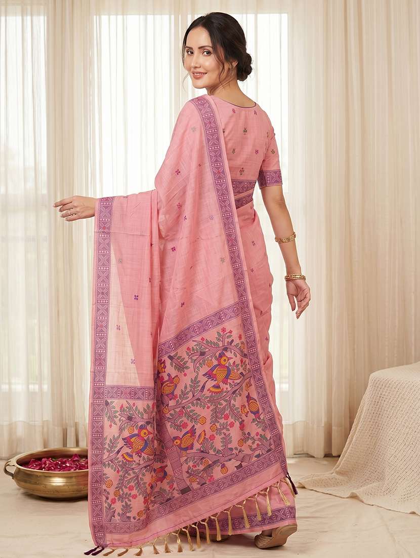 women printed casual wear saree with blouse - 22581501 -  Standard Image - 3
