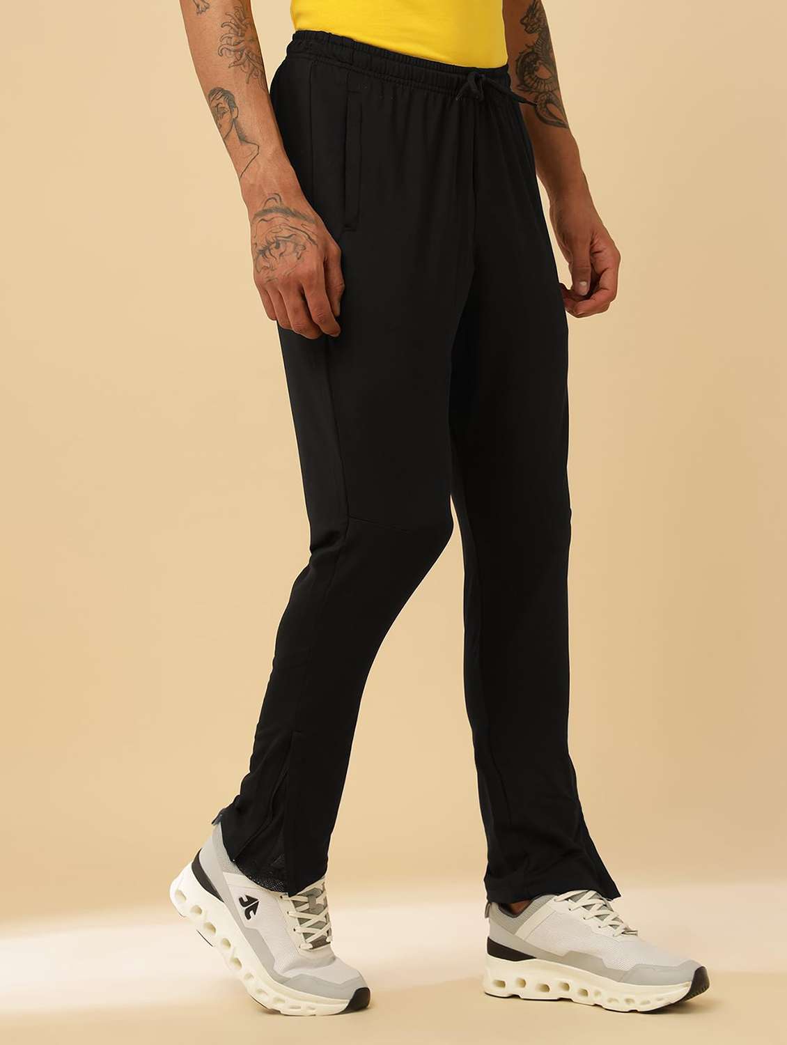men typographic mid rise regular fit track pant - 22581763 -  Standard Image - 3