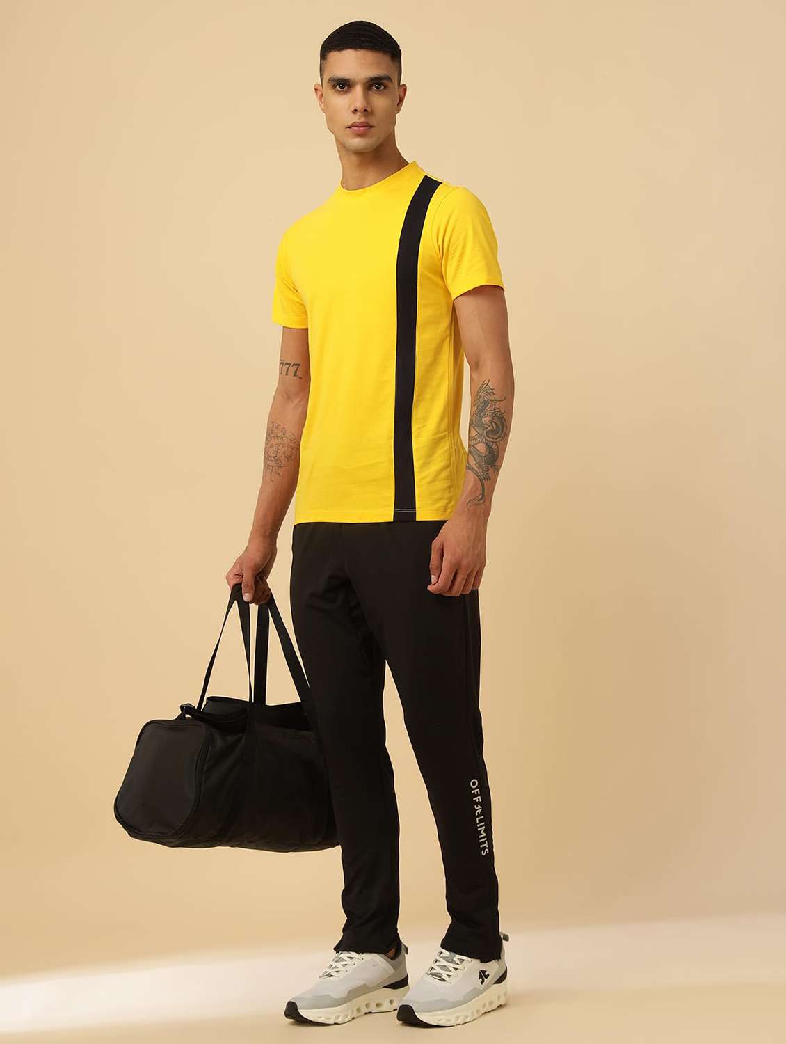 men typographic mid rise regular fit track pant - 22581763 -  Standard Image - 5