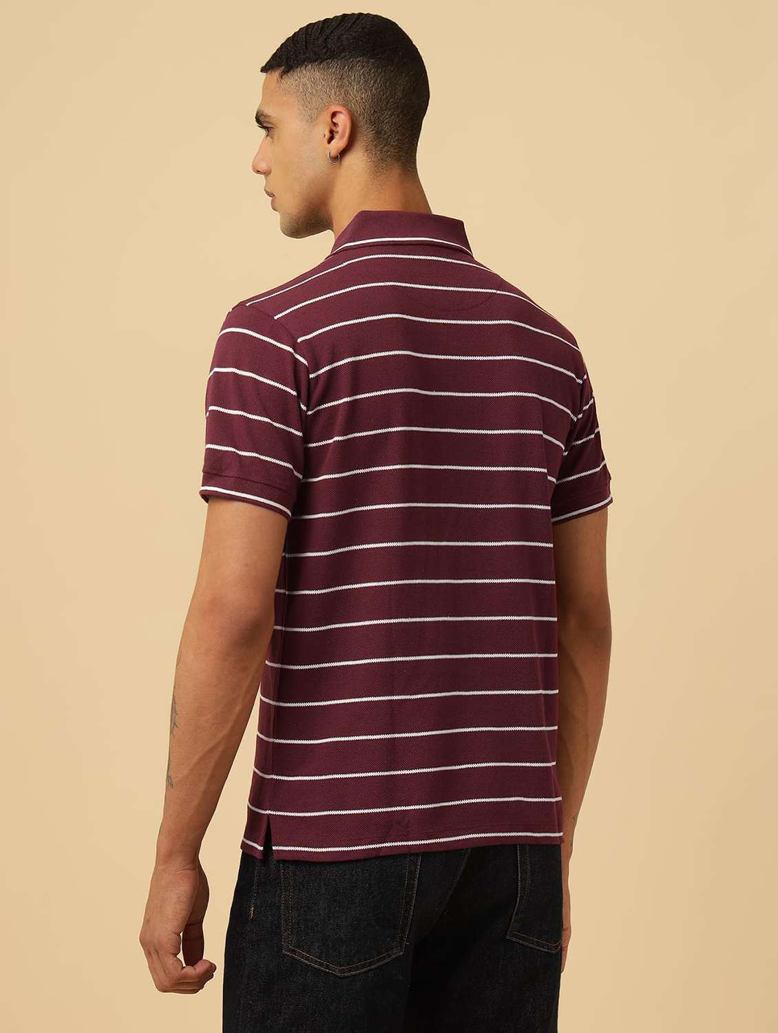 men printed short sleeves polo t-shirt - 22581803 -  Standard Image - 3