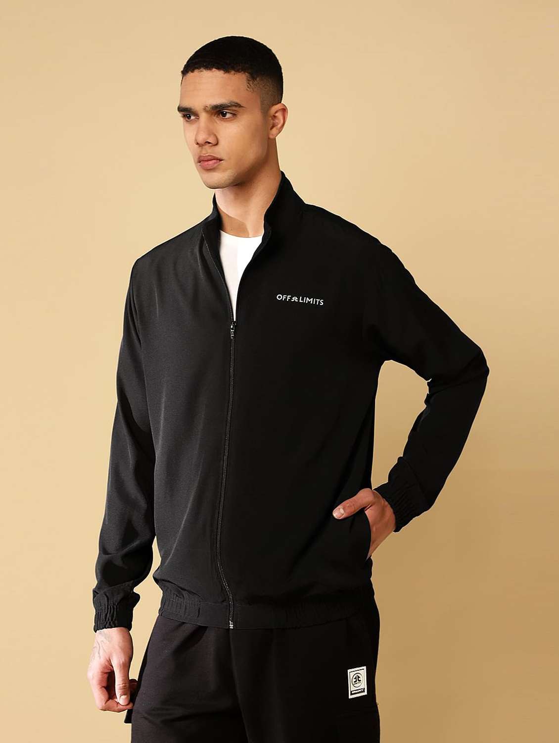 men logo printed long sleeves regular fit jacket - 22581814 -  Standard Image - 3