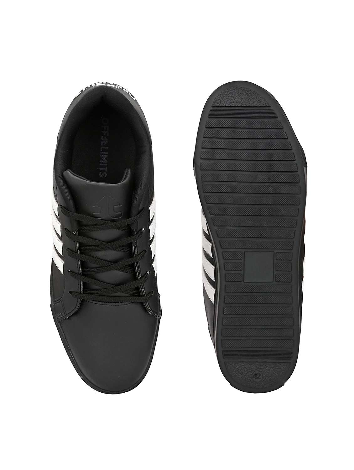 men striped lace up sneaker - 22581940 -  Standard Image - 5