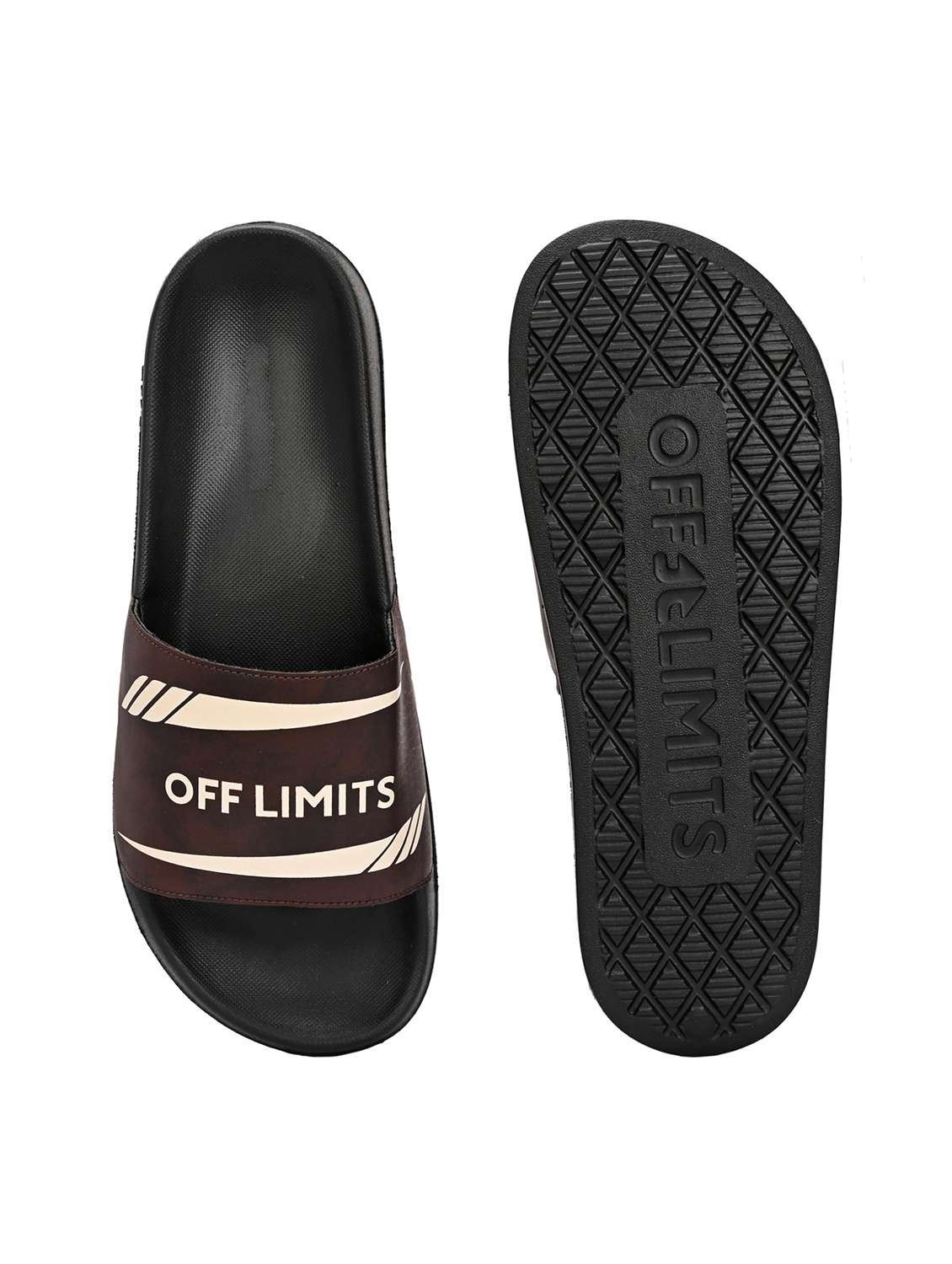 men printed slip on slider - 22581986 -  Standard Image - 3