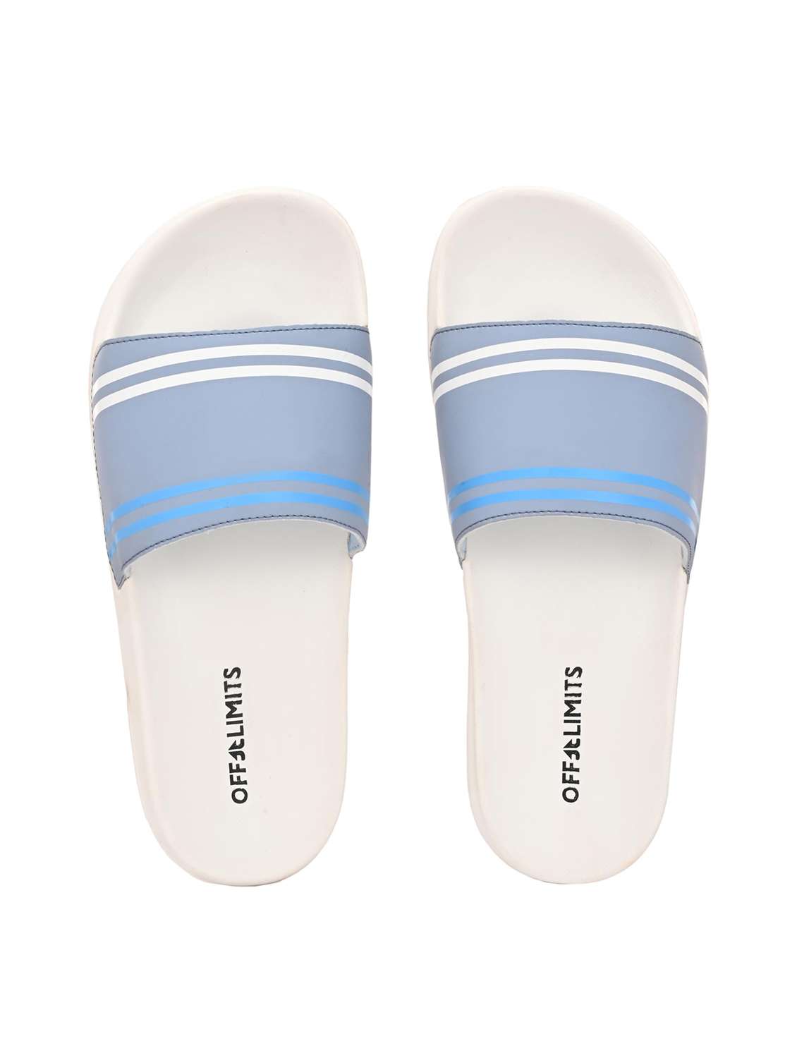 men striped slip on slider - 22581994 -  Standard Image - 5