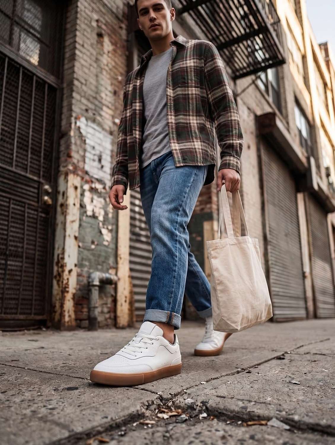 Men Solid Lace Up Sneaker - 22582011 -  Standard Image - 3