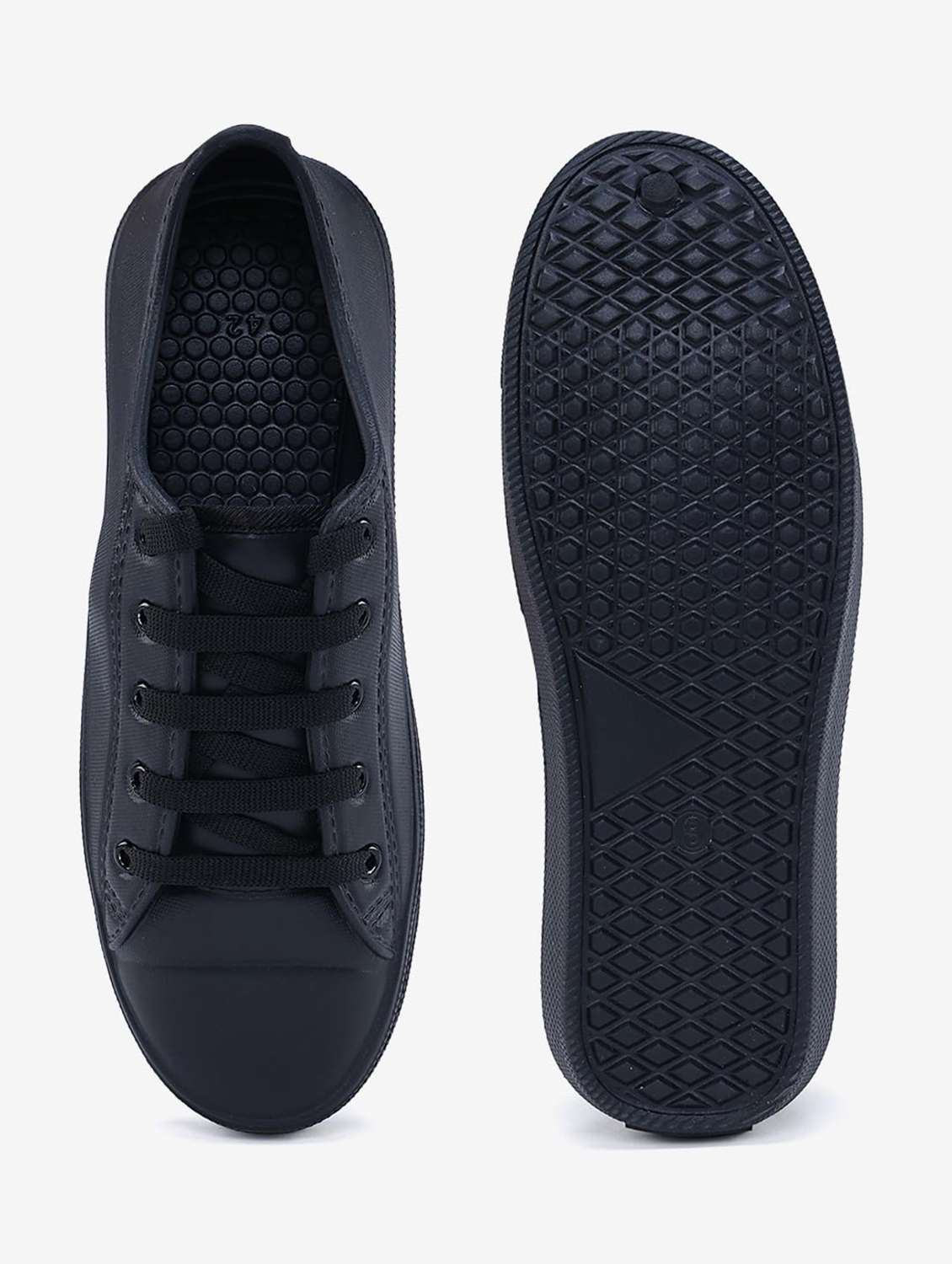 women solid lace up sneakers - 22582182 -  Standard Image - 5