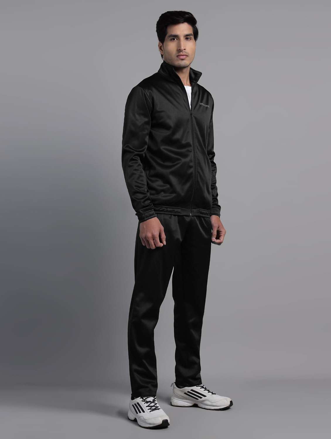 men solid long sleeves track suit - 22582211 -  Standard Image - 3