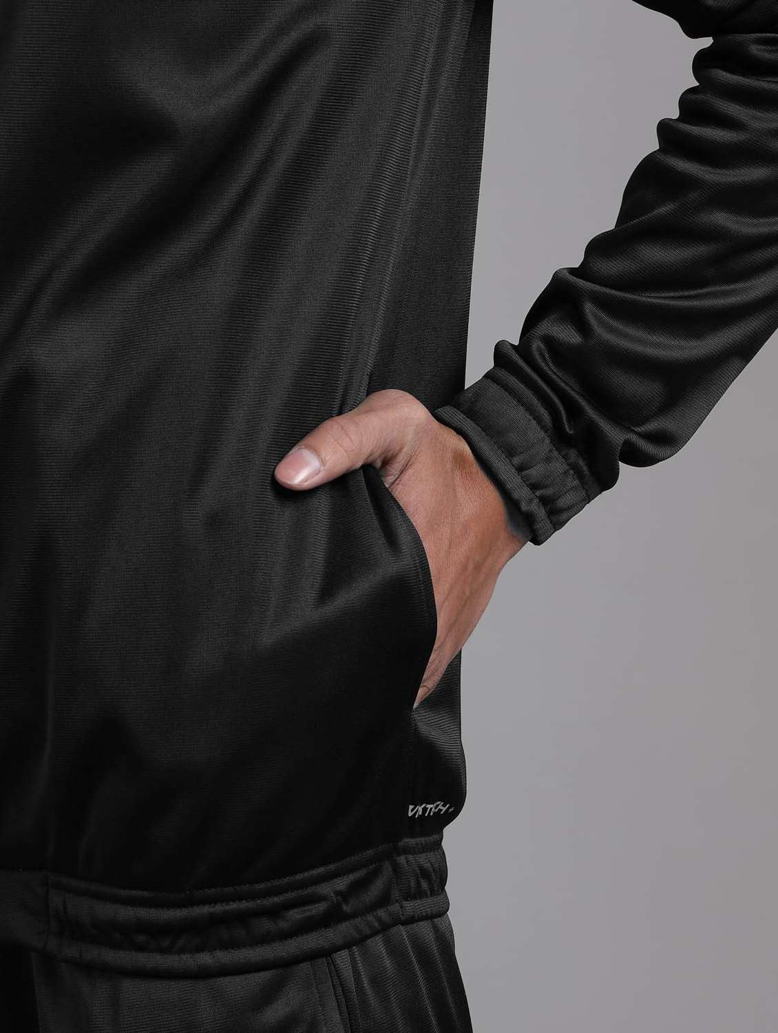 men solid long sleeves track suit - 22582211 -  Standard Image - 5